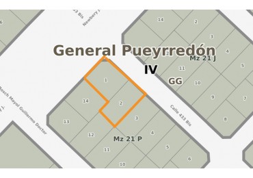 Venta de 2 lotes en conjunto sobre avenida Jorge Newbery